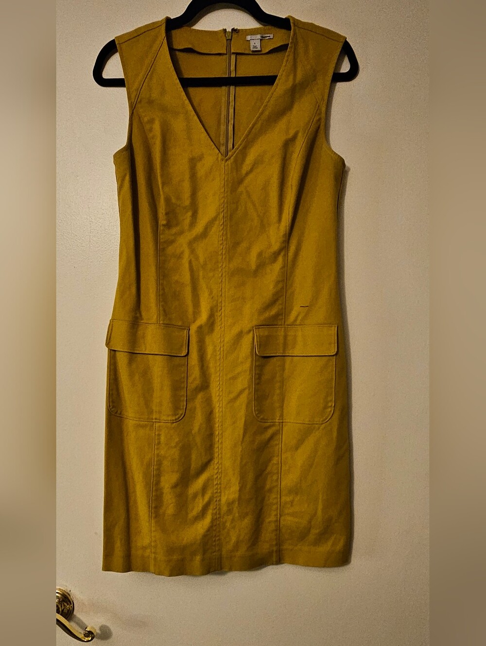 Halogen Mustard Yellow Shift Dress Size 6